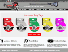 Tablet Screenshot of lacrossebandits.com